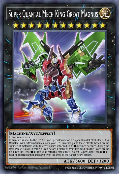Super Quantal Mech King Great Magnus, carte DUPO-EN093 de Duel Power