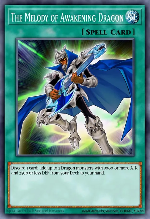 The Melody of Awakening Dragon, card SDWD-EN022 from Structure Deck: Blue-Eyes White Destiny