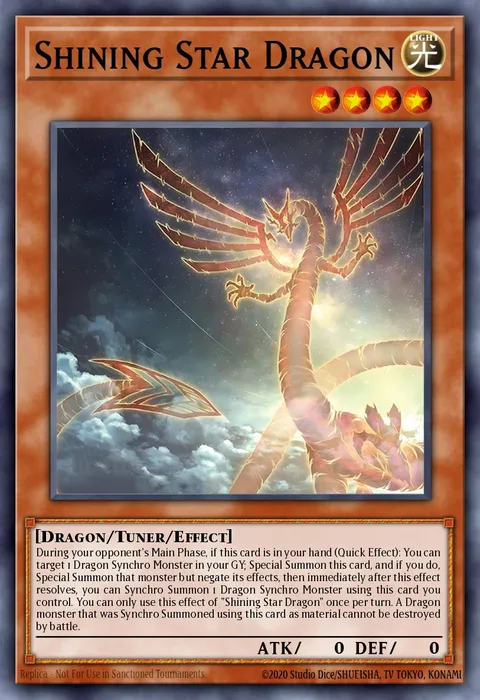 Shining Star Dragon, carte BLTR-EN002 de Battles of Legend: Terminal Revenge