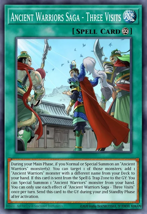 Ancient Warriors Saga - Three Visits, carte IGAS-EN055 de Ignition Assault