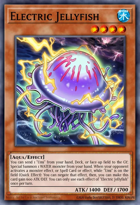 Electric Jellyfish, carte LED9-EN019 de Legendary Duelists: Duels From the Deep