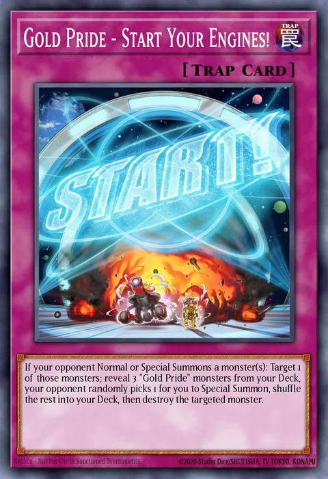 Gold Pride - Start Your Engines!, card PHHY-EN092 from Photon Hypernova