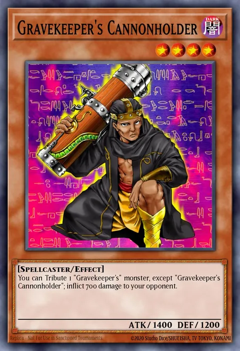 Gravekeeper's Cannonholder, carte SDMA-EN012 de Structure Deck: Marik (TCG)