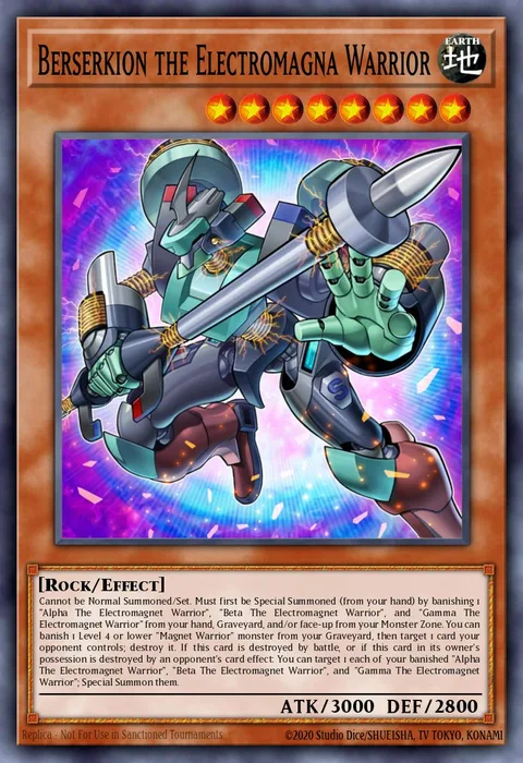 Berserkion the Electromagna Warrior, card SDMY-EN004 from Structure Deck: Yugi Muto