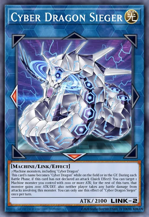 Cyber Dragon Sieger, carte MP19-EN108 de 2019 Gold Sarcophagus Tin Mega Pack