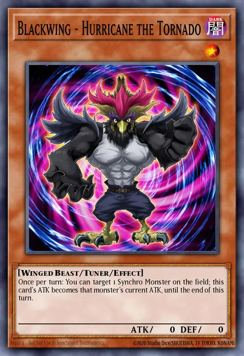 Blackwing - Hurricane the Tornado, card DRLG-EN029 from Dragons of Legend