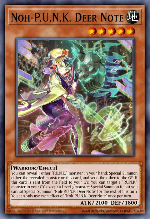 Noh-P.U.N.K. Deer Note, card DIFO-EN022 from Dimension Force