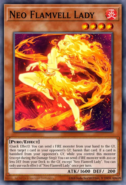 Neo Flamvell Lady, card MP20-EN056 from 2020 Tin of Lost Memories Mega Pack