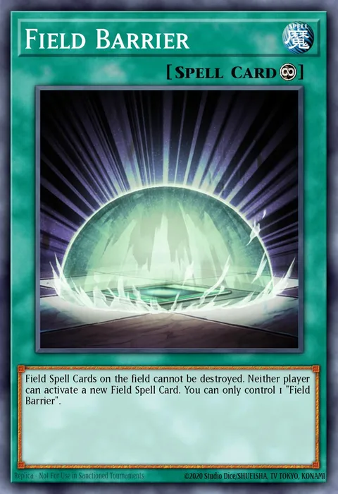 Field Barrier, card FOTB-EN042 from Force of the Breaker