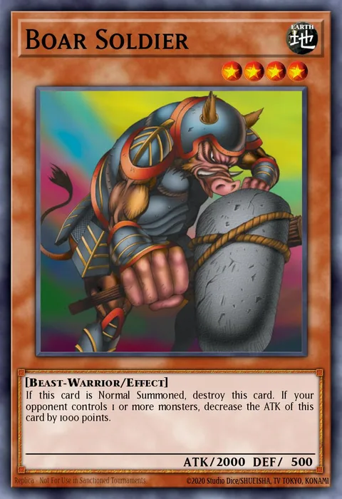 Boar Soldier, carte SRL-EN089 de Spell Ruler
