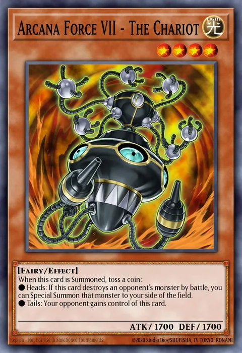 Arcana Force VII - The Chariot, card LODT-EN013 from Light of Destruction