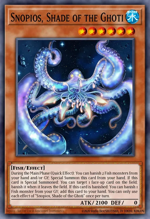 Snopios, Shade of the Ghoti, card DABL-EN087 from Darkwing Blast