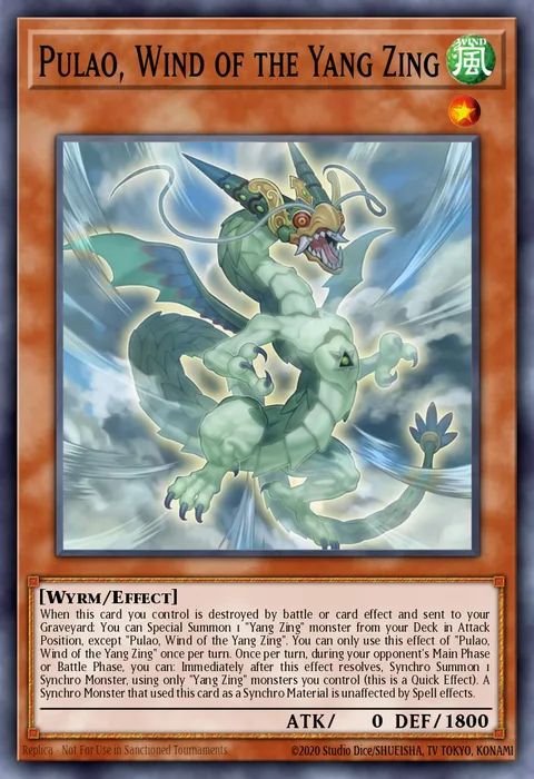 Pulao, Wind of the Yang Zing, carte DUEA-EN031 de Duelist Alliance