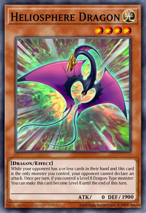 Heliosphere Dragon, card PRIO-EN004 from Primal Origin