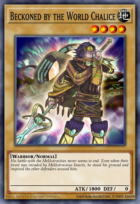 Beckoned by the World Chalice, carte MP18-EN046 de 2018 Mega-Tin Mega Pack