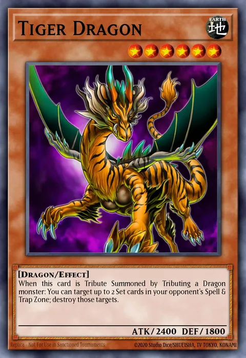 Tiger Dragon, card YSKR-EN024 from Starter Deck: Kaiba Reloaded