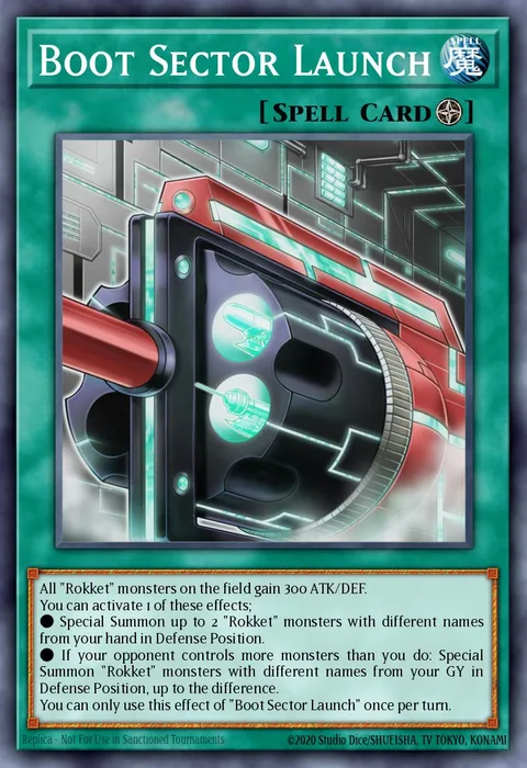 Boot Sector Launch, card SDRR-EN026 from Structure Deck: Rokket Revolt
