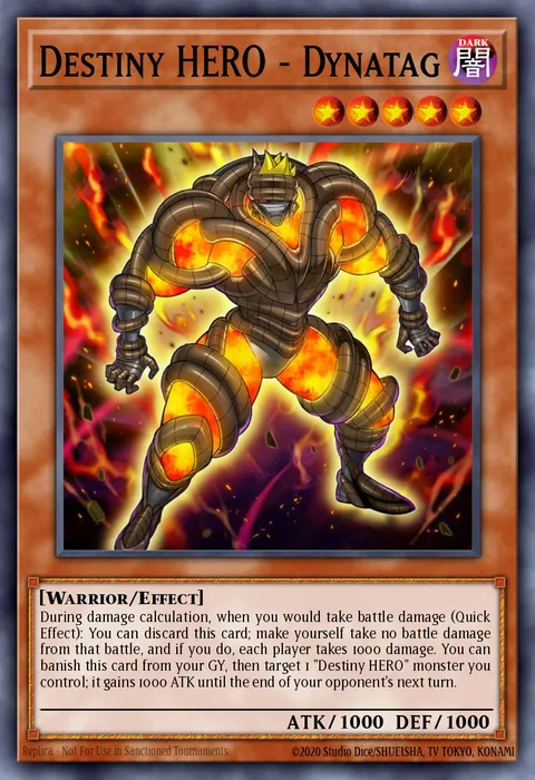 Destiny HERO - Dynatag, card LEHD-ENA10 from Legendary Hero Decks