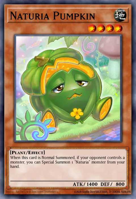 Naturia Pumpkin, card STBL-EN031 from Starstrike Blast