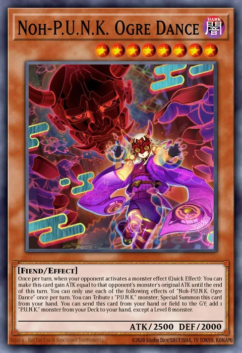 Noh-P.U.N.K. Ogre Dance, card BLMM-EN075 from Battles of Legend: Monster Mayhem