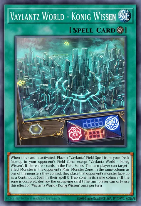 Vaylantz World - Konig Wissen, carte TAMA-EN013 de Tactical Masters