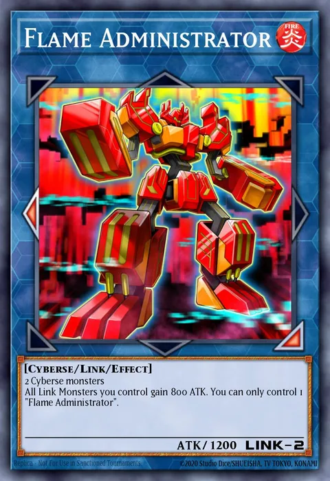 Flame Administrator, carte SDSB-EN044 de Structure Deck: Soulburner