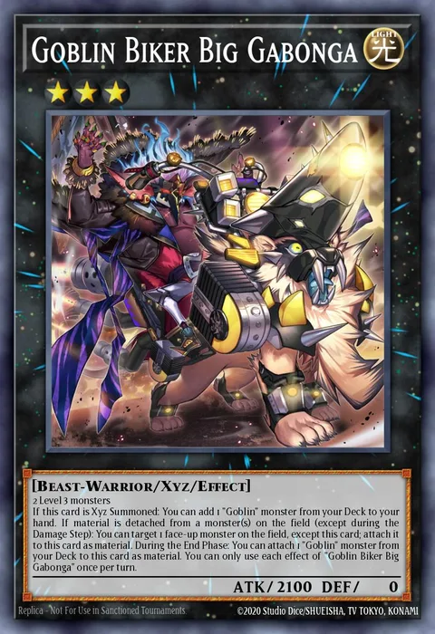 Goblin Biker Big Gabonga, card MP25-EN002 from 2025 Mega-Pack Tin