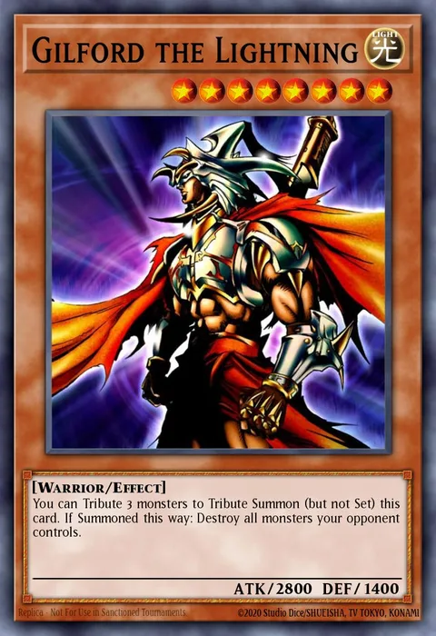Gilford the Lightning, carte SDRL-EN006 de Rise of the Dragon Lords Structure Deck