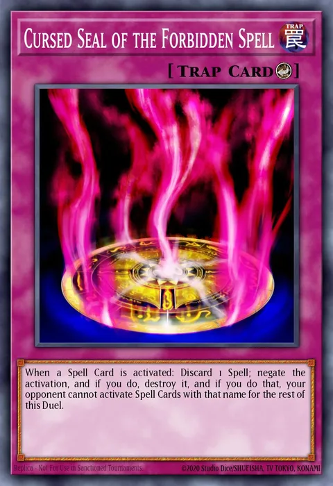 Cursed Seal of the Forbidden Spell, carte RA03-EN076 de Quarter Century Bonanza