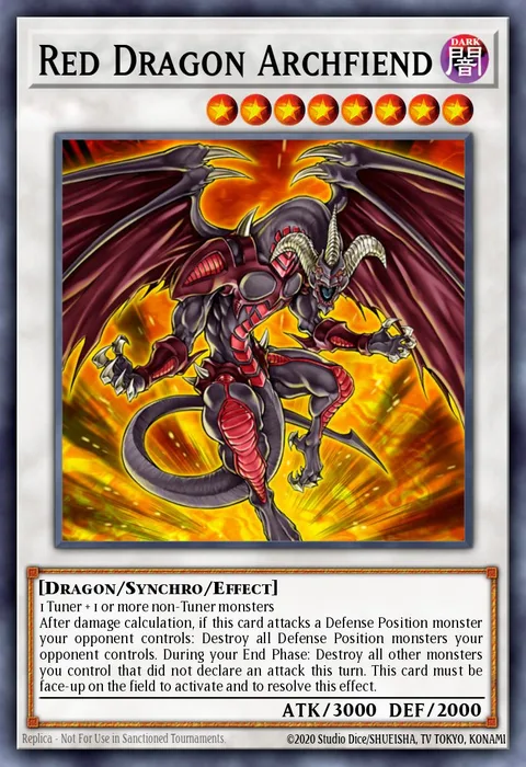 Red Dragon Archfiend, card HSRD-EN023 from High-Speed Riders