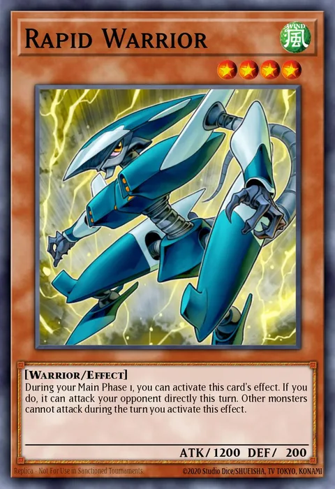 Rapid Warrior, card 5DS3-EN004 from Starter Deck: Duelist Toolbox