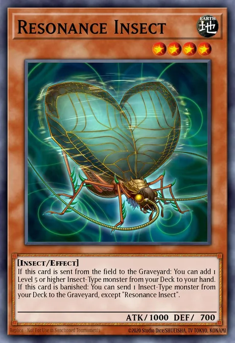 Resonance Insect, carte SDBT-EN012 de Structure Deck: Beware of Traptrix