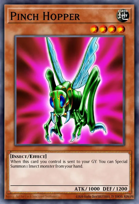 Pinch Hopper, card IOC-078 from Invasion of Chaos