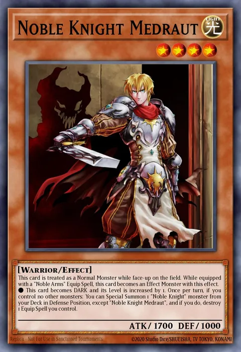 Noble Knight Medraut, card NKRT-EN006 from Noble Knights of the Round Table Box Set
