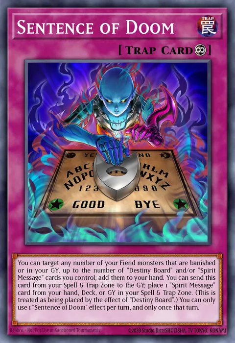 Sentence of Doom, card LED5-EN005 from Legendary Duelists: Immortal Destiny