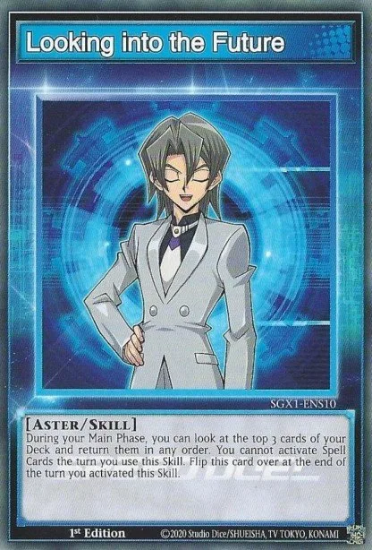 Looking into the Future, card SGX1-ENS10 from Speed Duel GX: Duel Academy Box