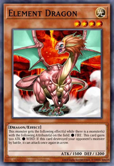 Element Dragon, card SOD-EN023 from Soul of the Duelist