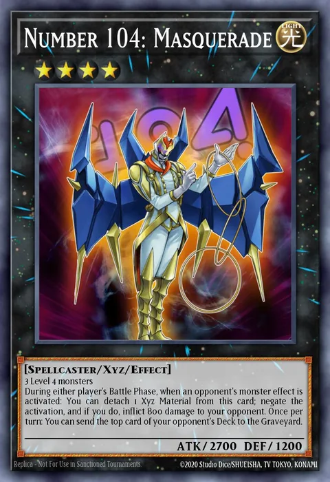Number 104: Masquerade, card OP27-EN010 from OTS Tournament Pack 27