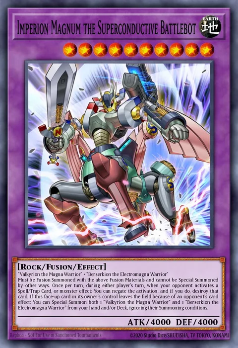 Imperion Magnum the Superconductive Battlebot, card SDMY-EN041 from Structure Deck: Yugi Muto