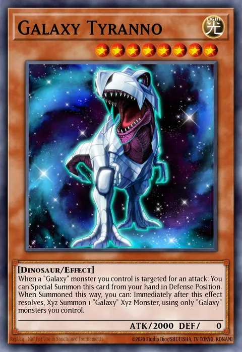 Galaxy Tyranno, card MP15-EN003 from 2015 Mega-Tin Mega Pack