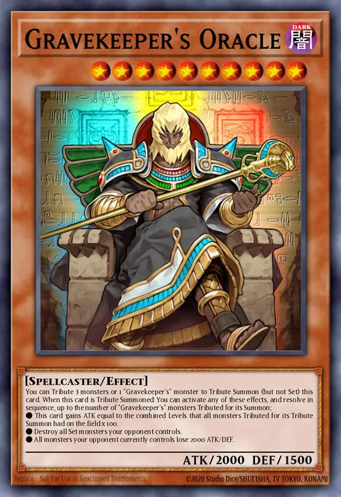 Gravekeeper's Oracle, card STP1-EN016 from Speed Duel Tournament Pack 1