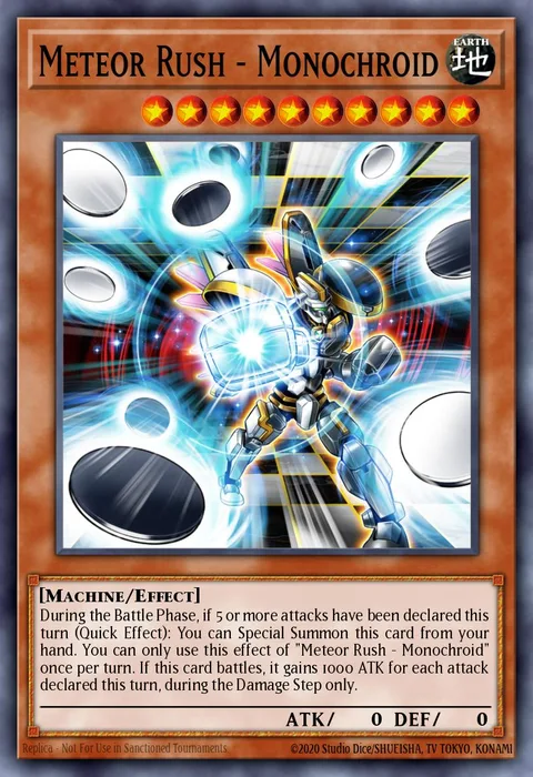 Meteor Rush - Monochroid, carte PHHY-EN029 de Photon Hypernova