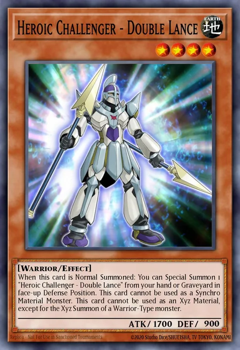 Heroic Challenger - Double Lance, card REDU-EN008 from Return of the Duelist