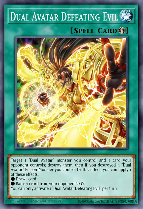 Dual Avatar Defeating Evil, card PHRA-EN059 from Phantom Rage