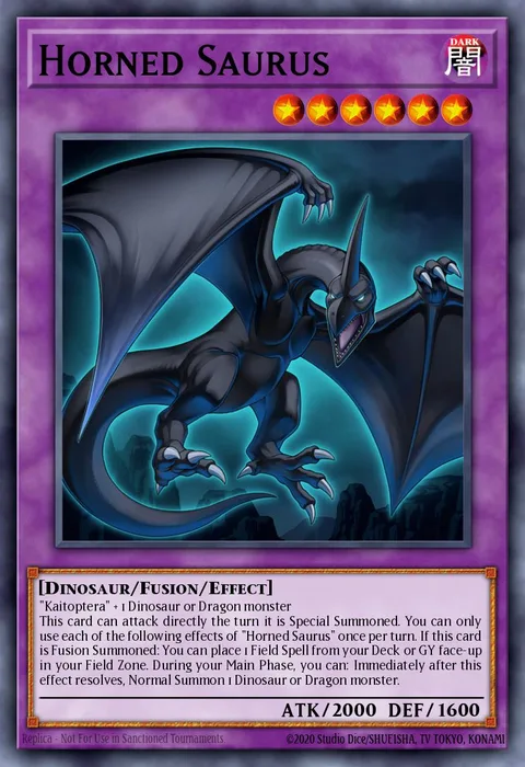 Horned Saurus, carte MZMI-EN013 de Maze of Millennia