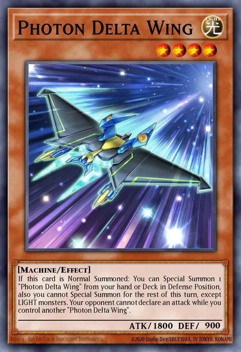 Photon Delta Wing, card MZMI-EN024 from Maze of Millennia