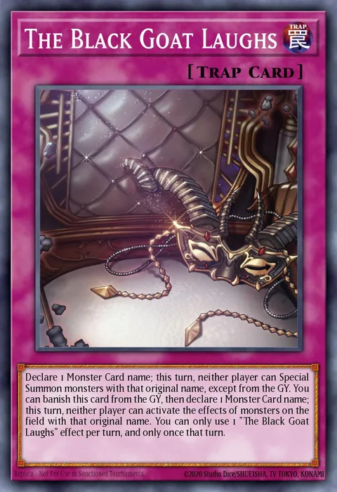 The Black Goat Laughs, card CH01-EN038 from THE CHRONICLES DECK: The Fallen & The Virtuous (All-Foil Edition)