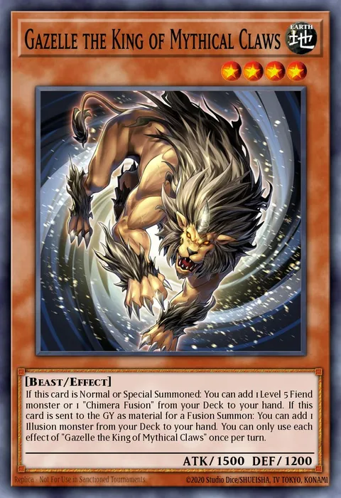 Gazelle the King of Mythical Claws, carte DUNE-EN003 de Duelist Nexus