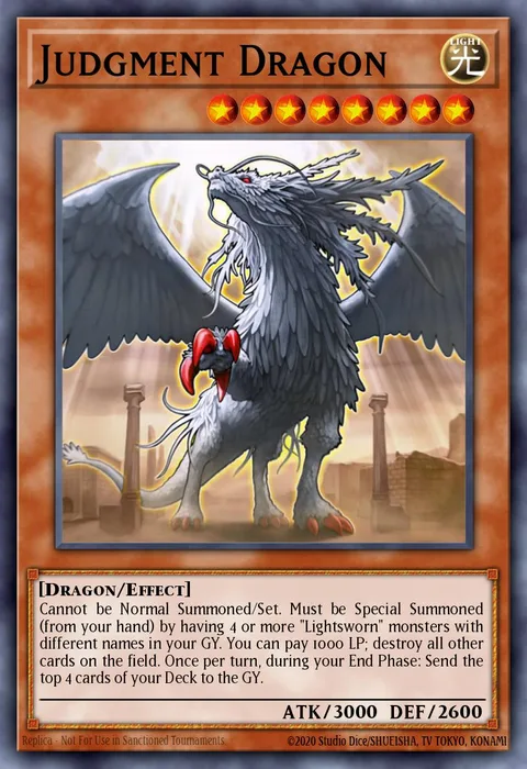 Judgment Dragon, card BATT-EN017 from Battle Pack Tournament Prize Cards