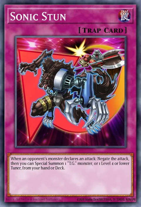 Sonic Stun, card BLHR-EN026 from Battles of Legend: Hero's Revenge